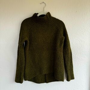 Madewell Olive Green Turtleneck Sweater